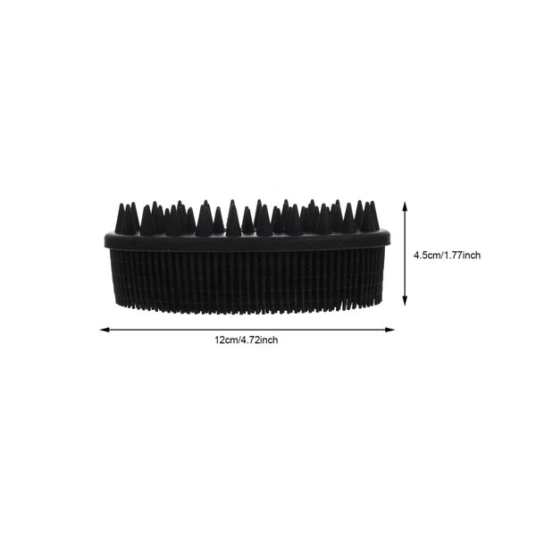 2 Pcs Bath Brush Silicone Shower Scrubber Body with Handle