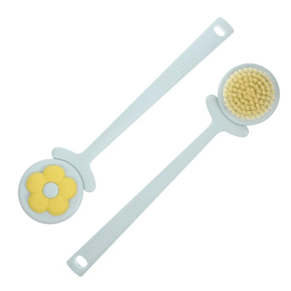 2 Pcs Flower Bath Brush Man Automatic Body Scrubber Back Scratcher for Men