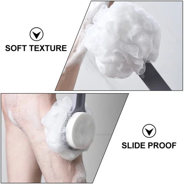 Long Handle Bath Brush Body Exfoliator Scrubber Handled Shower for