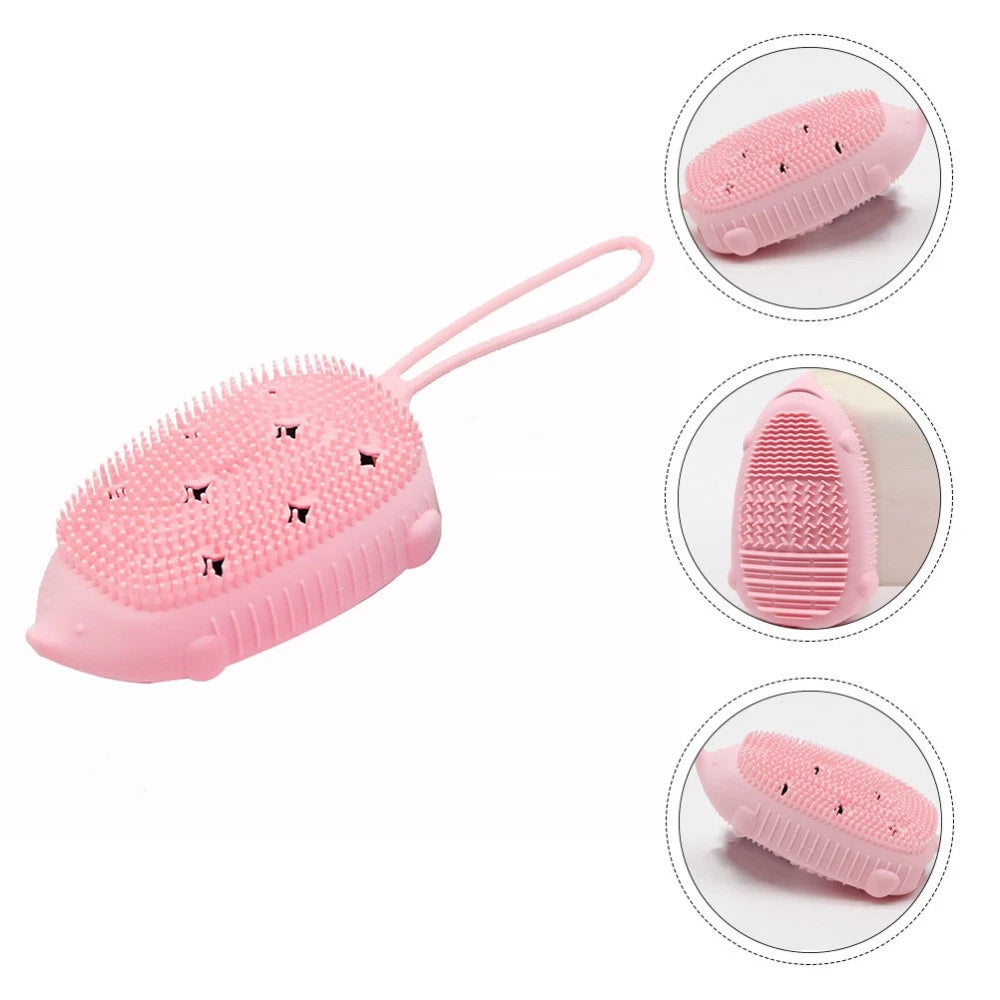 Bath Brush Scrubber Body Baby Child Double Sided Shower Portable