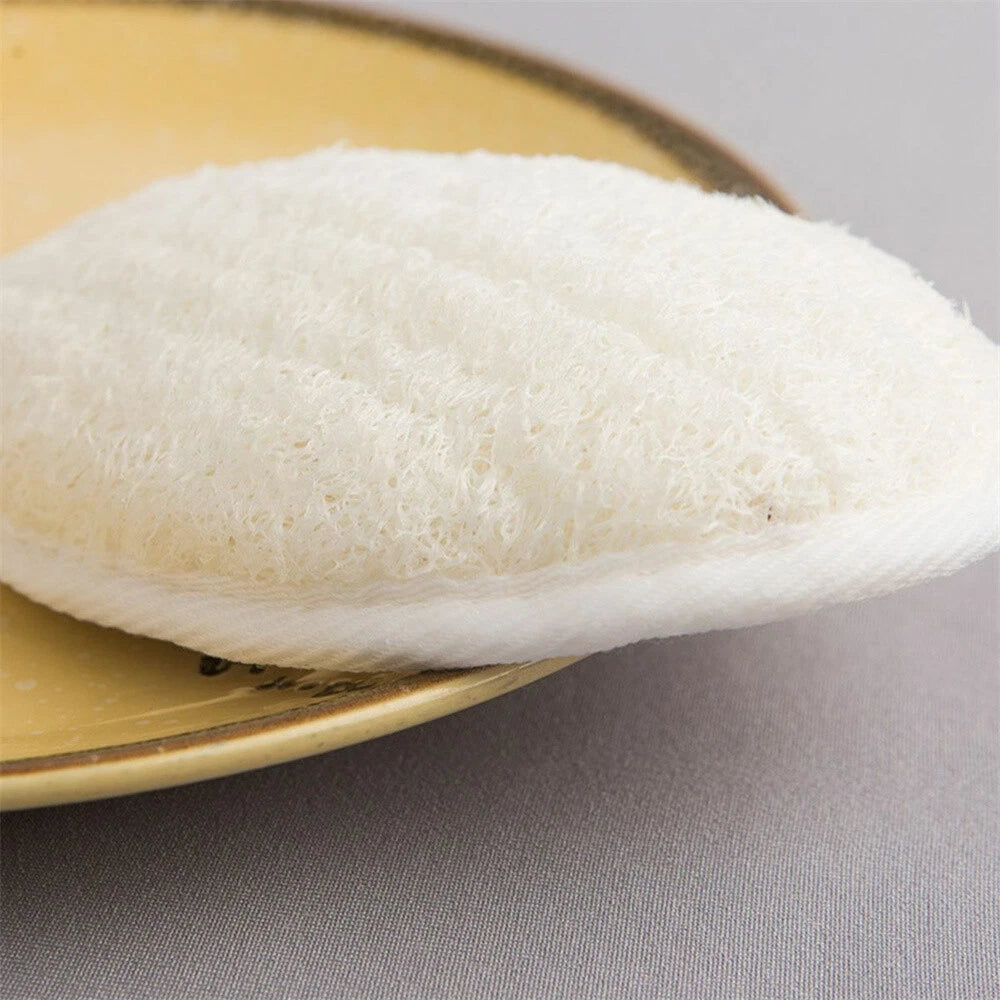 1/2/5X Biodegradable Shower Brushes Natural Loofah Exfoliating Sponge for Bath/