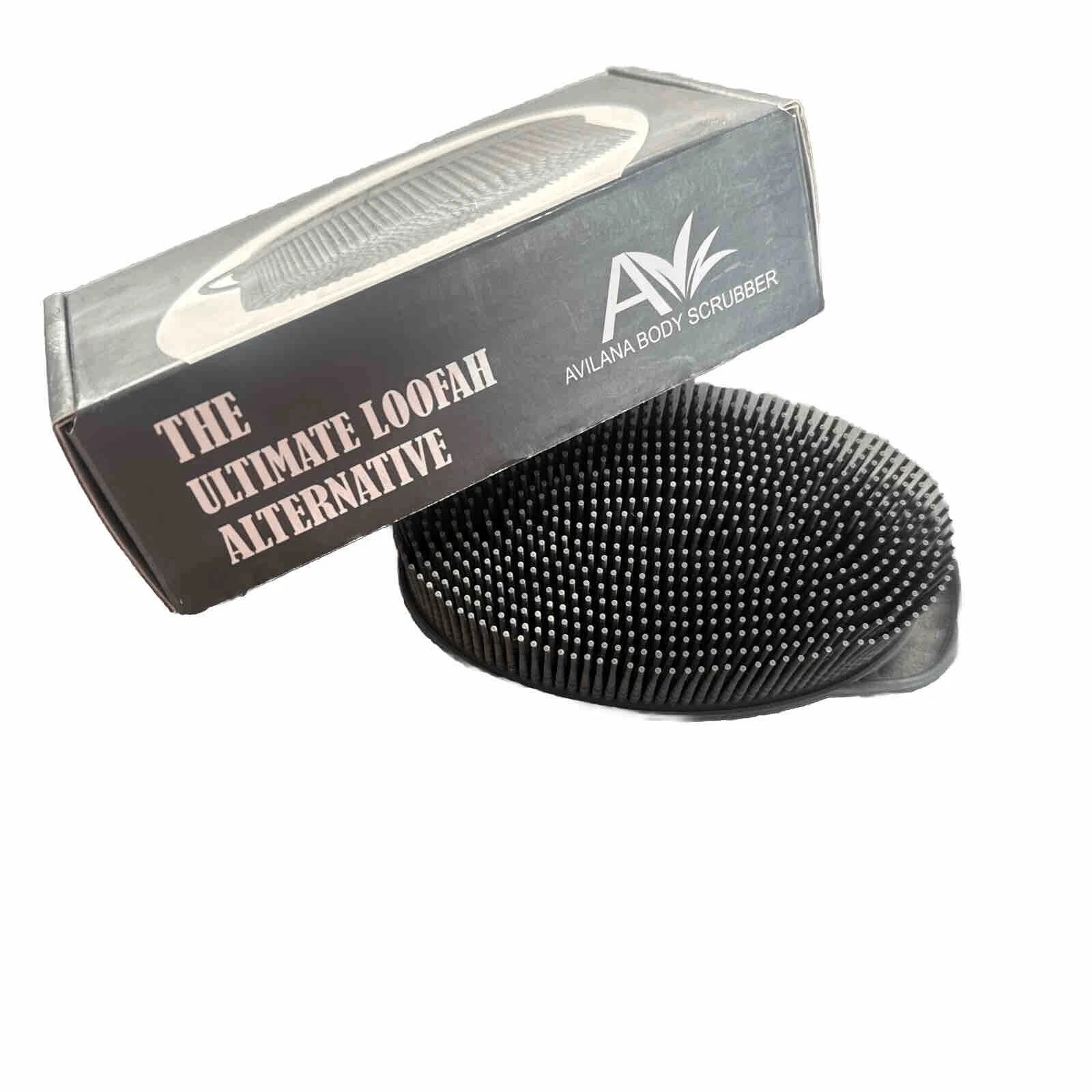 Brand New Avilana Exfoliating Silicone Body Scrubber,  Gray. FREE SHIPPING