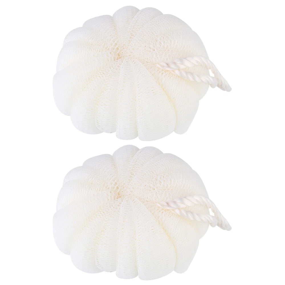 2 Pcs Petal Bath Ball Sponge Balls Shower Body Scrubber Baby Loofah Pad Pouf