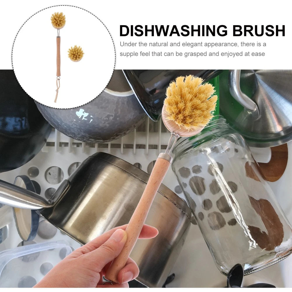 2 Pcs Cleaning Brush Long Handle Body Bathing Accessories