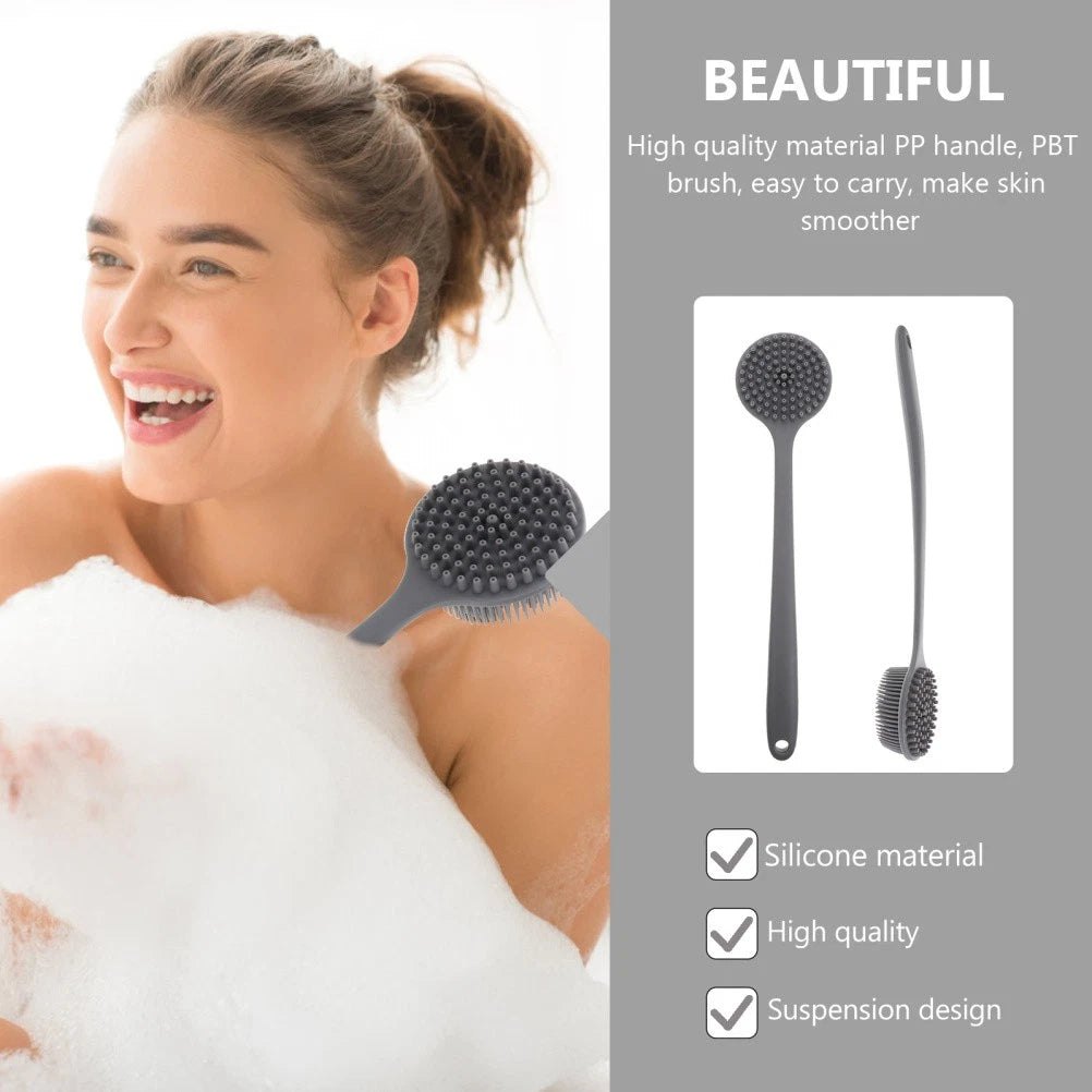 Bath Brush Silicone Exfoliator Man Elderly Body Scrubber Brushes Shower