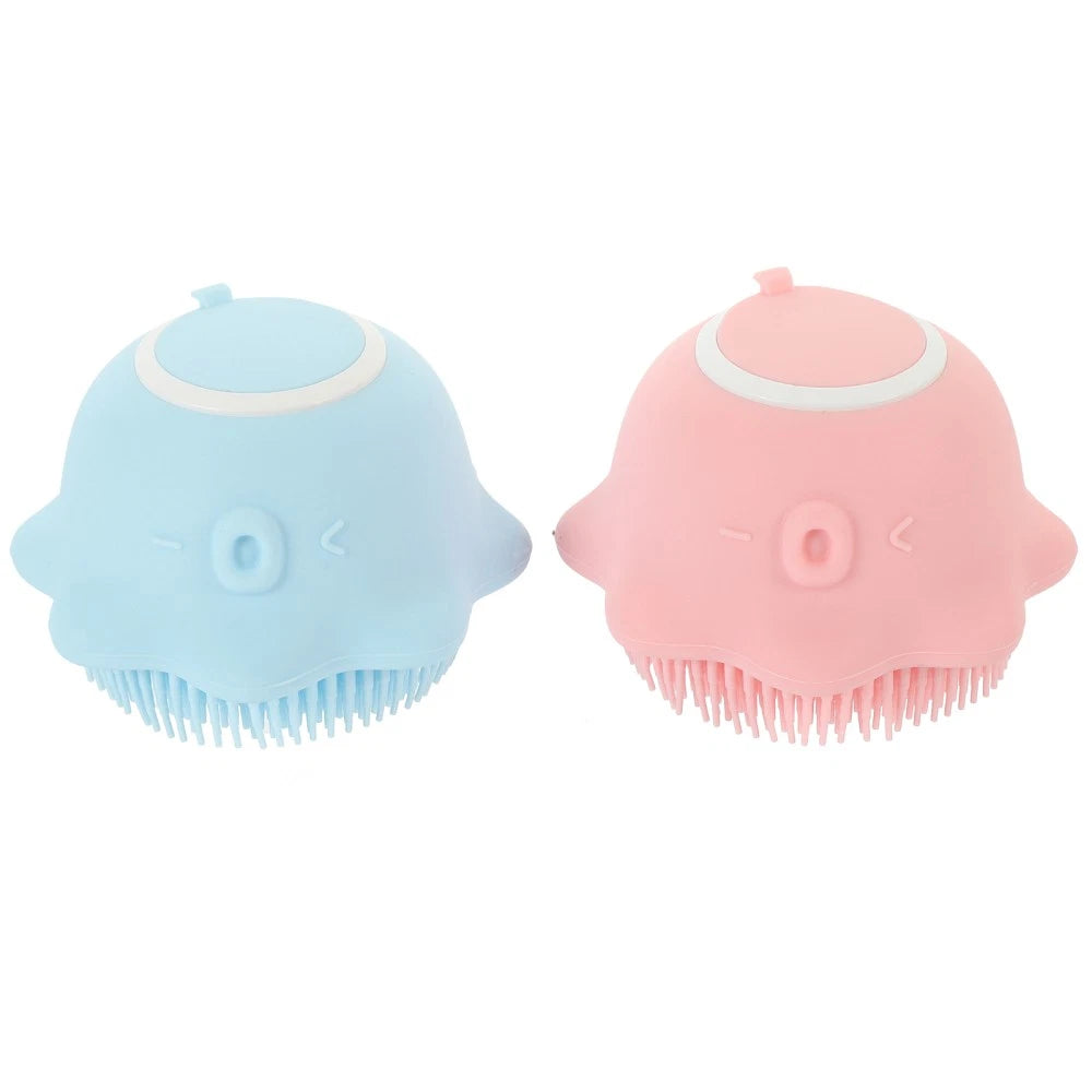 2 Pcs Bath Brush Multi-functional Exfoliating Baby Child Scrubber