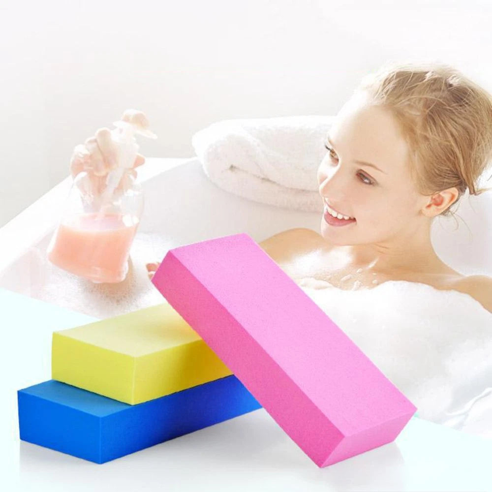 3 Pcs Sponge Cotton Exfoliating Brush Body Scrubber Skin Moisturizer