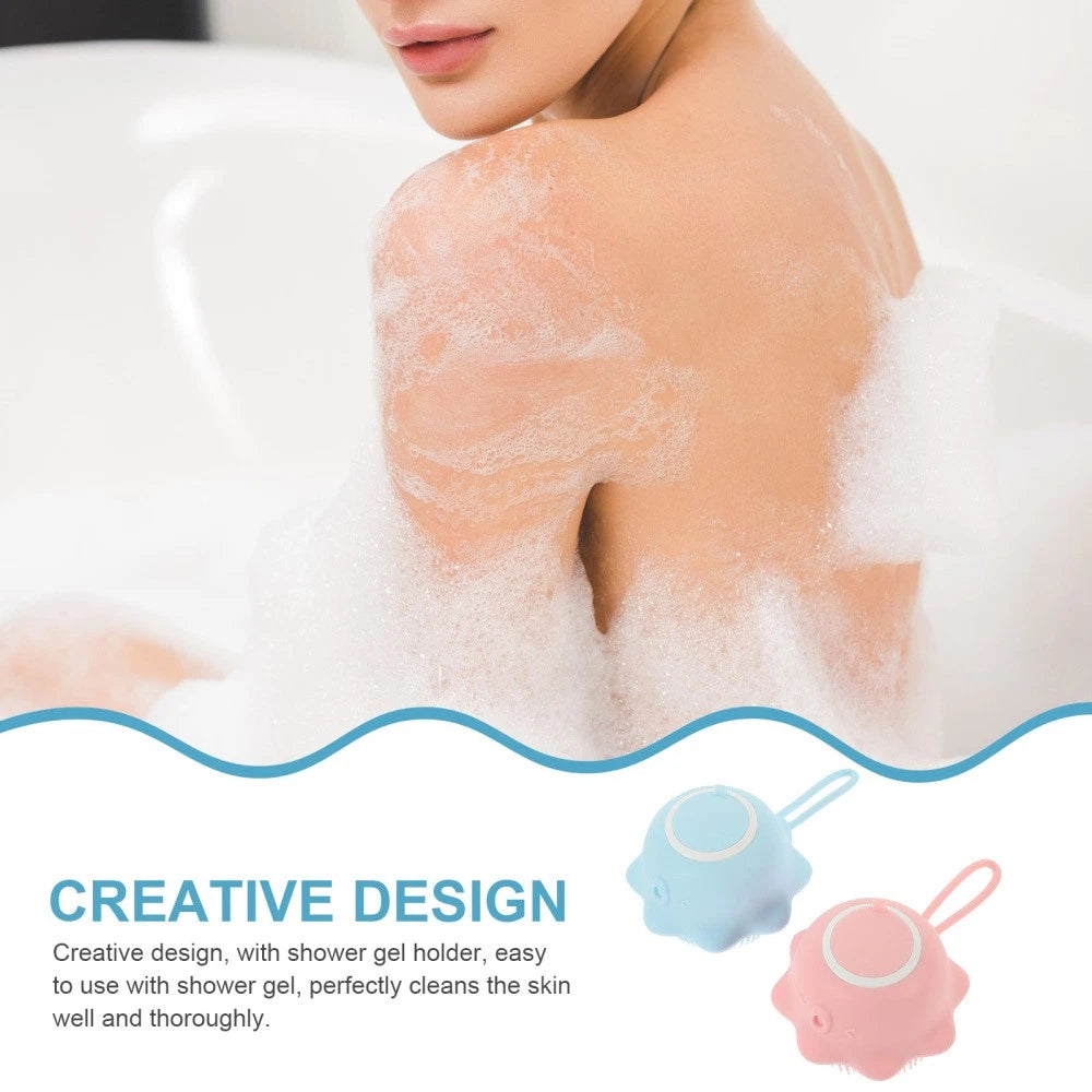 2 Pcs Bath Brush Multi-functional Exfoliating Baby Child Scrubber