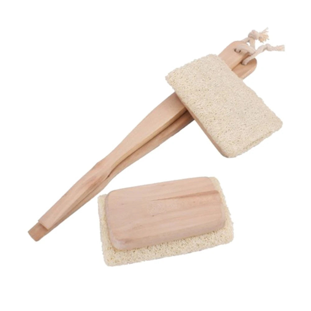 Exfoliating Back Brush with Long Handle for Spa Shower Bath Random Color