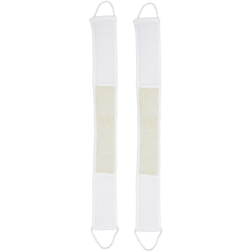 2Pcs Bath Body Brush Back Scrubber Strap Body Washer Shower Back Exfoliator