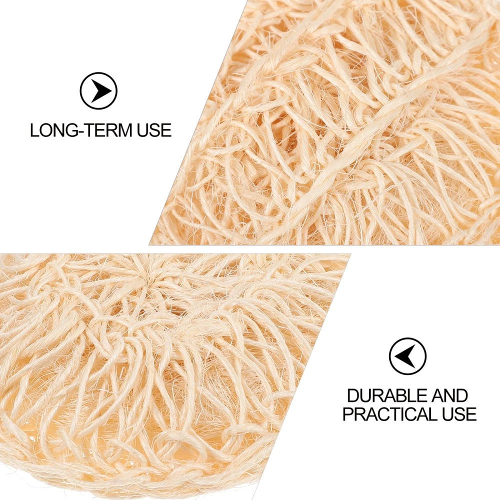 2 Pcs Sisal Bath Brush Shower Body Wash Scrubber Mother Man Bathing Balls