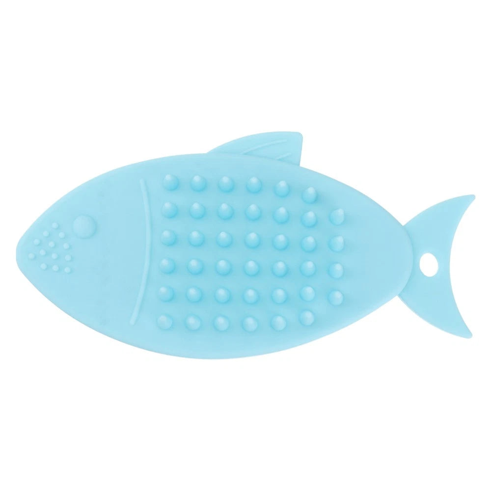 Fish-shaped Bath Brush Child Baby Cleansing Shower Scrubber for Body Silicone