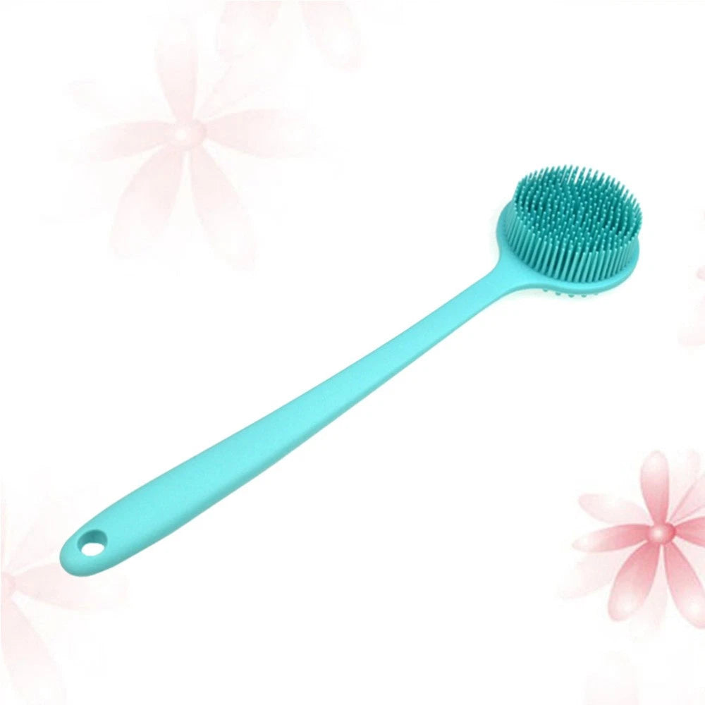 Silicone Bath Brush Back Exfoliator for Shower Exfoliating Scrub Long Handle