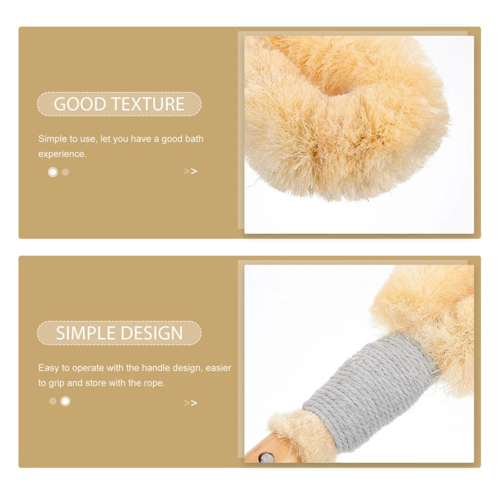 Household Shower Body Brush Back Scrubber Bath Handle Brush for Skin