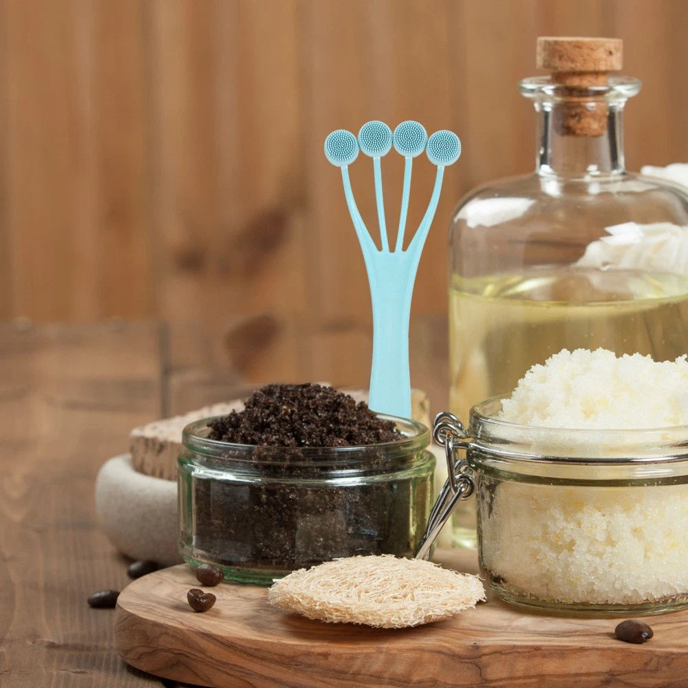 2 Pack Exfoliating Bath Brush Back Scrubber for Shower Miss Long Handle