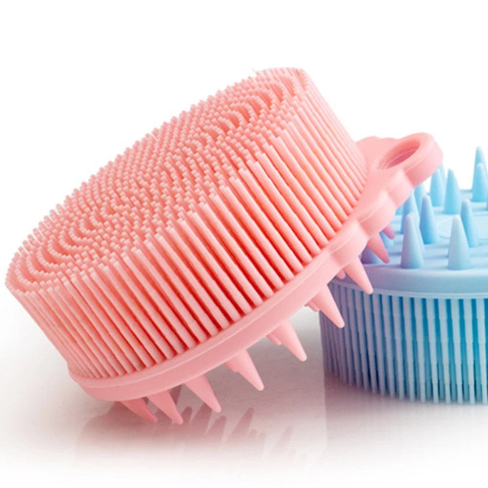 Bath Brush Child Baby Silicone Body Shower Brushes Hair Scrubber