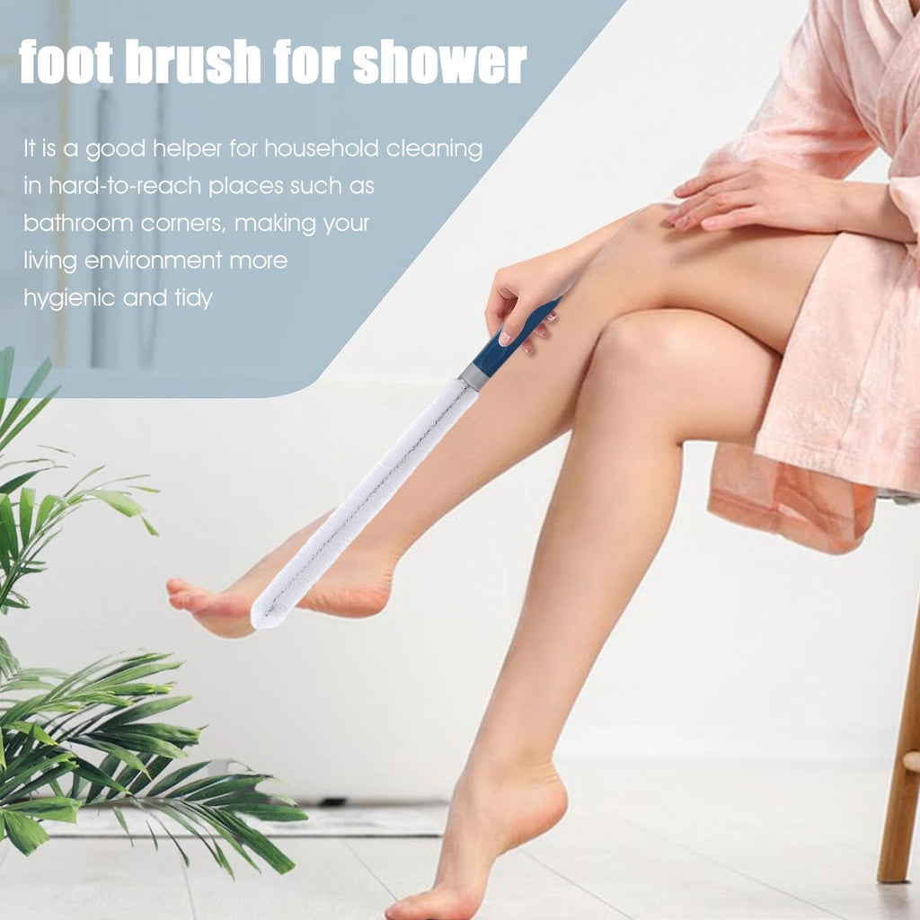 Long Handle Toe Brush Reusable Bendable Foot Toe Scrubber Brush Portable Pretty