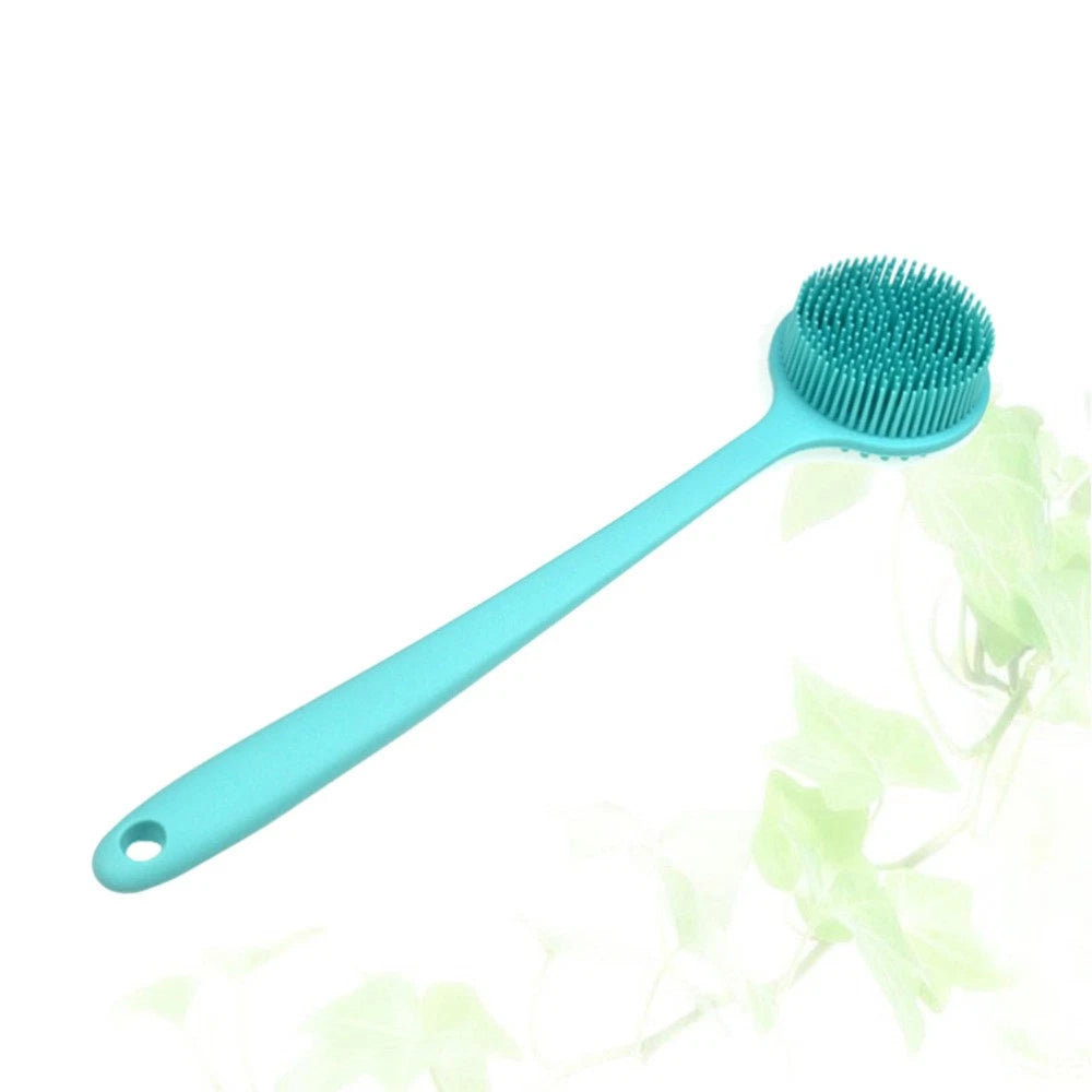 Silicone Bath Brush Back Exfoliator for Shower Exfoliating Scrub Long Handle