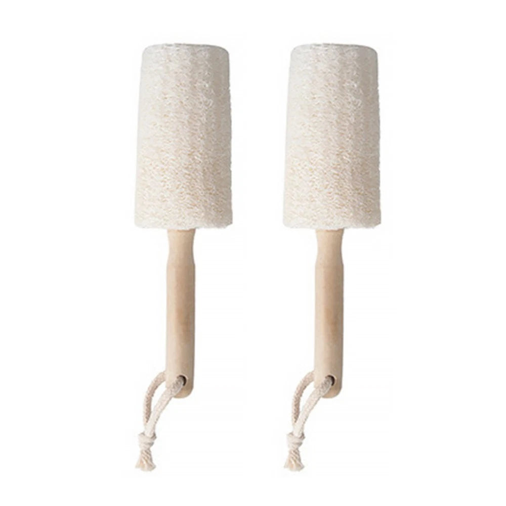 2Pcs Loofah Back Scrubber Loofah Shower Brush for Natural Exfoliation