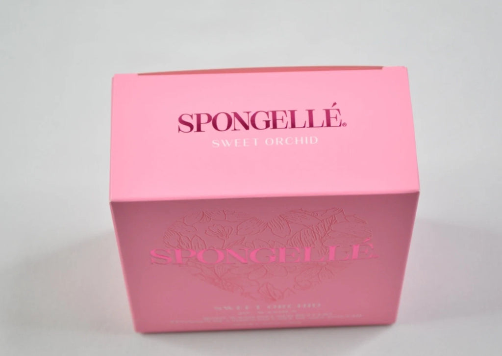 Spongelle SWEET ORCHID Infused Bath Shower Body Sponge Buffer 3.5 Oz