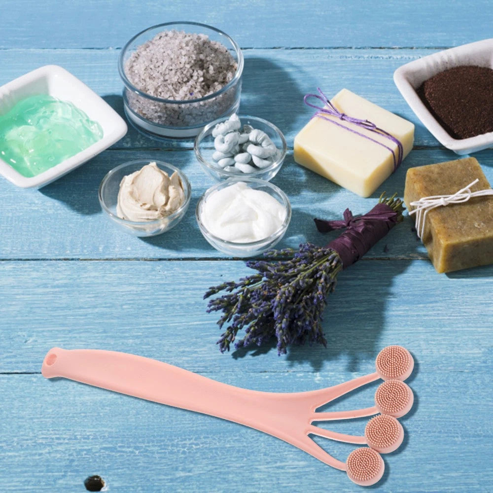 Exfoliating Bath Brush Back Scrubber Shower with Long Handle for Body