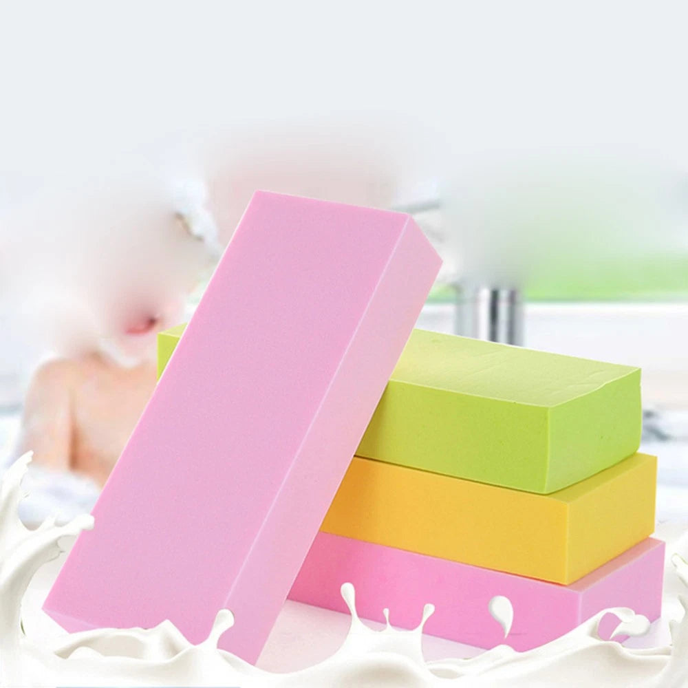 3 Pcs Sponge Cotton Exfoliating Brush Body Scrubber Skin Moisturizer