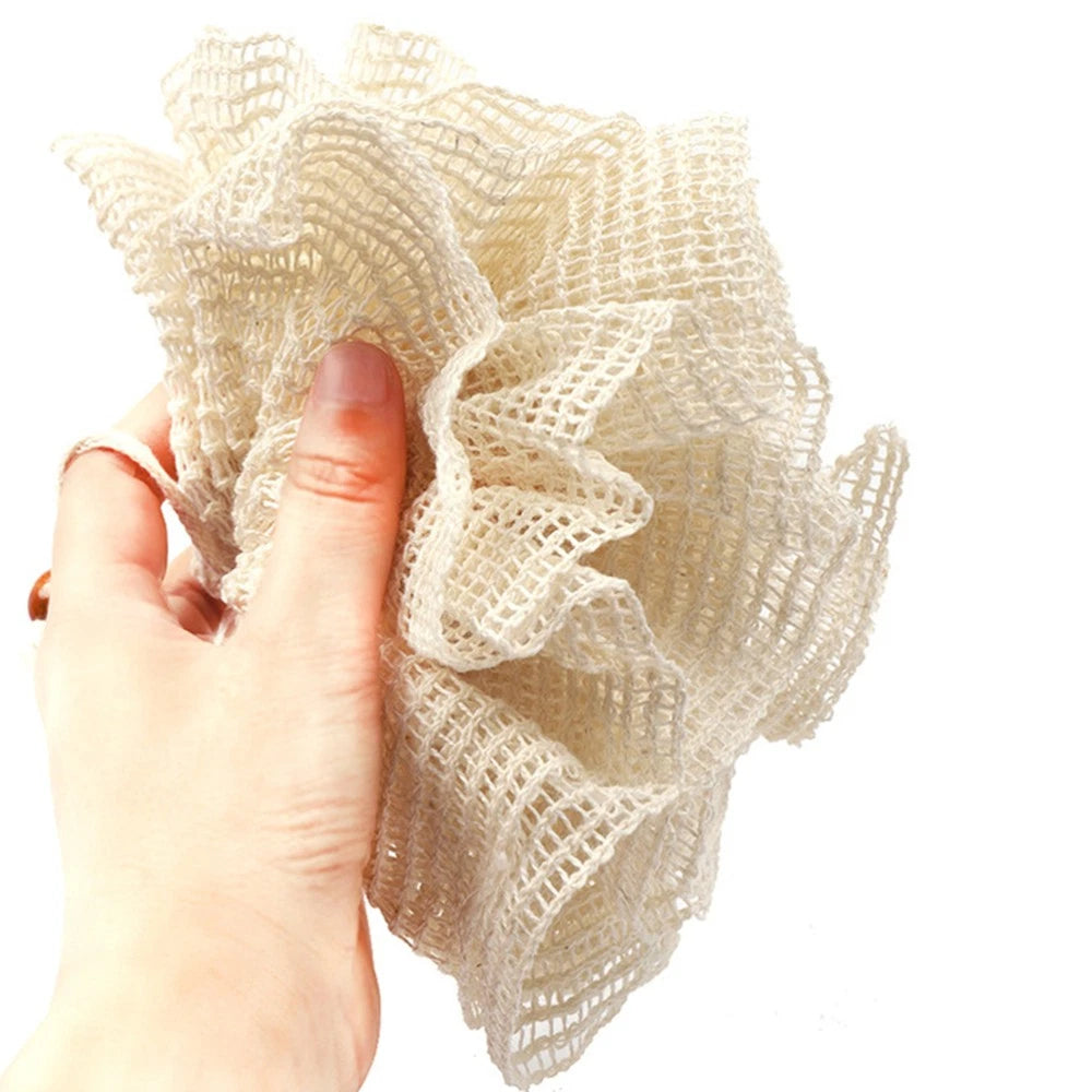 Bath Flower Towel Brush Exfoliating Body Scrubber Mesh Ball Shower