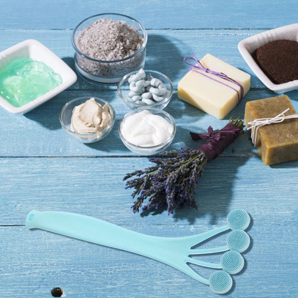 2 Pack Exfoliating Bath Brush Back Scrubber for Shower Miss Long Handle