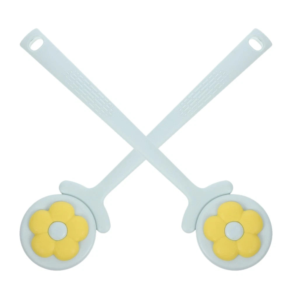 2 Pcs Flower Bath Brush Man Automatic Body Scrubber Back Scratcher for Men