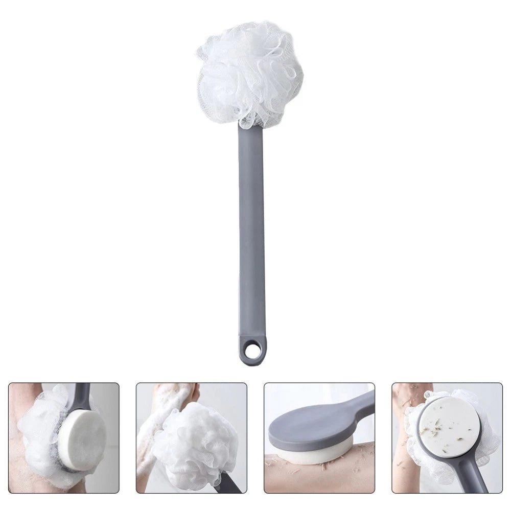 Long Handle Bath Brush Body Exfoliator Scrubber Handled Shower for