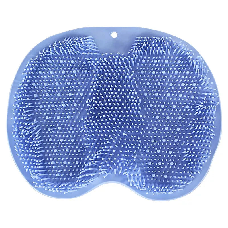 Silicone Rub Back Brush Non-slip Wash Foot Pad  with Sucker Massage Shower Mat