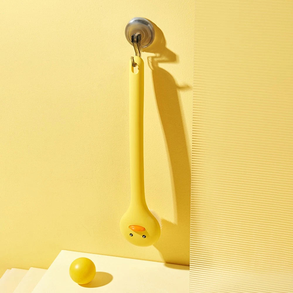 2 PCS Bath Brush Body Shower Scrubber Long Handle Wall-mounted Intelligent