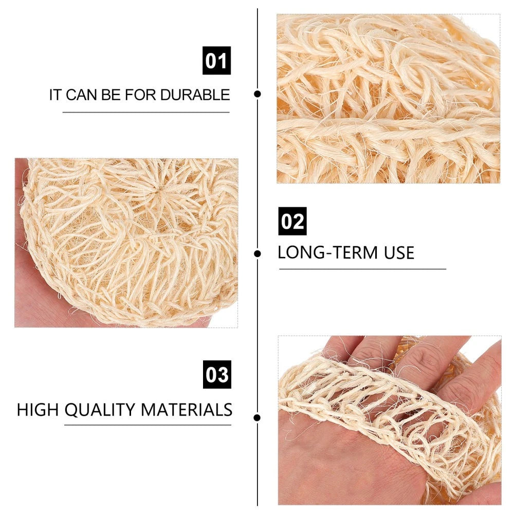 2 Pcs Sisal Bath Brush Mother Man Shower Balls Scrubber for Body