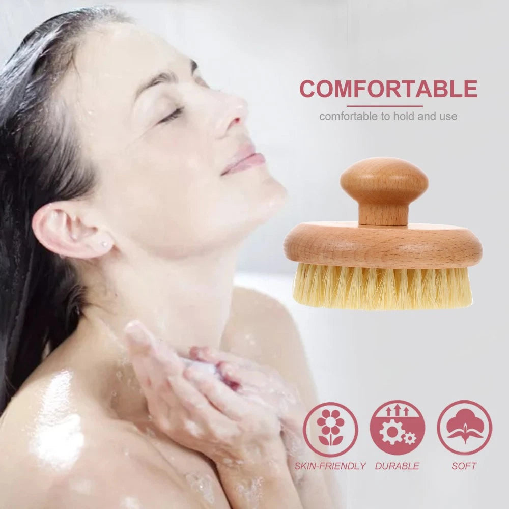 Bath Scrubber Back Exfoliator for Shower Dry Body Brushes Bathing