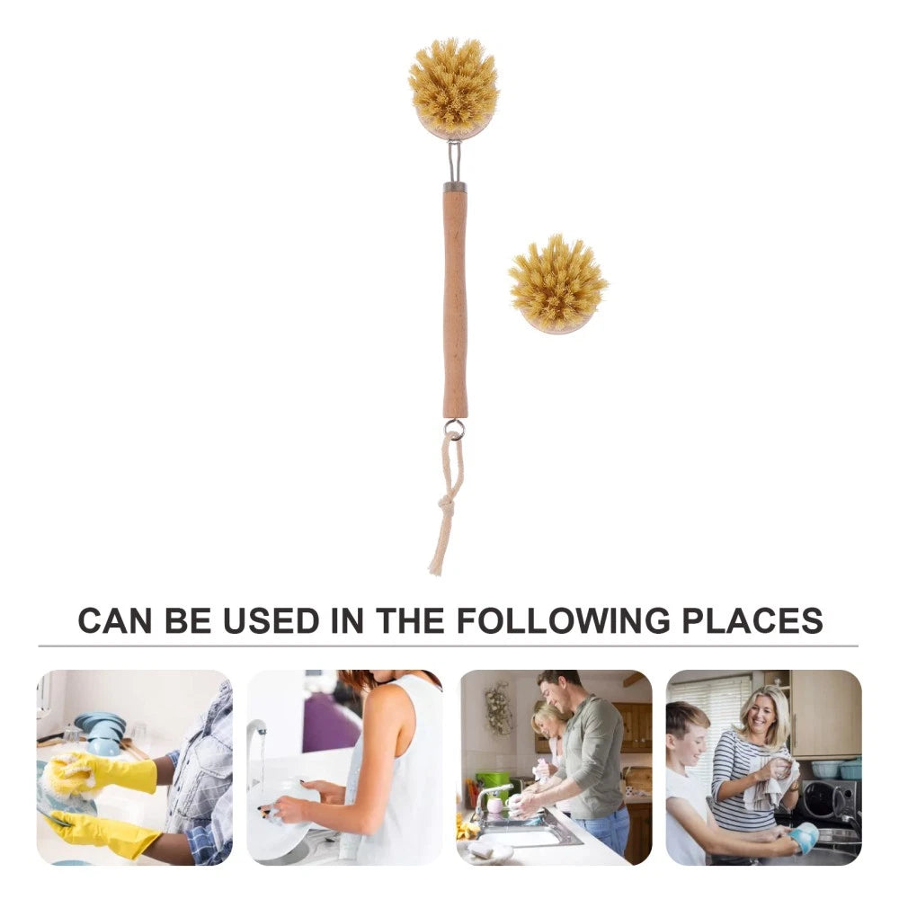 2 Pcs Cleaning Brush Long Handle Body Bathing Accessories