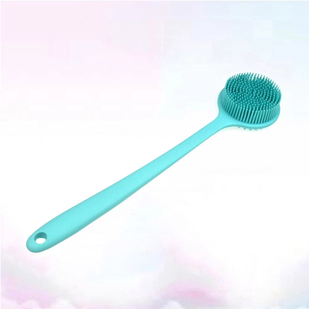 Silicone Bath Brush Back Exfoliator for Shower Exfoliating Scrub Long Handle