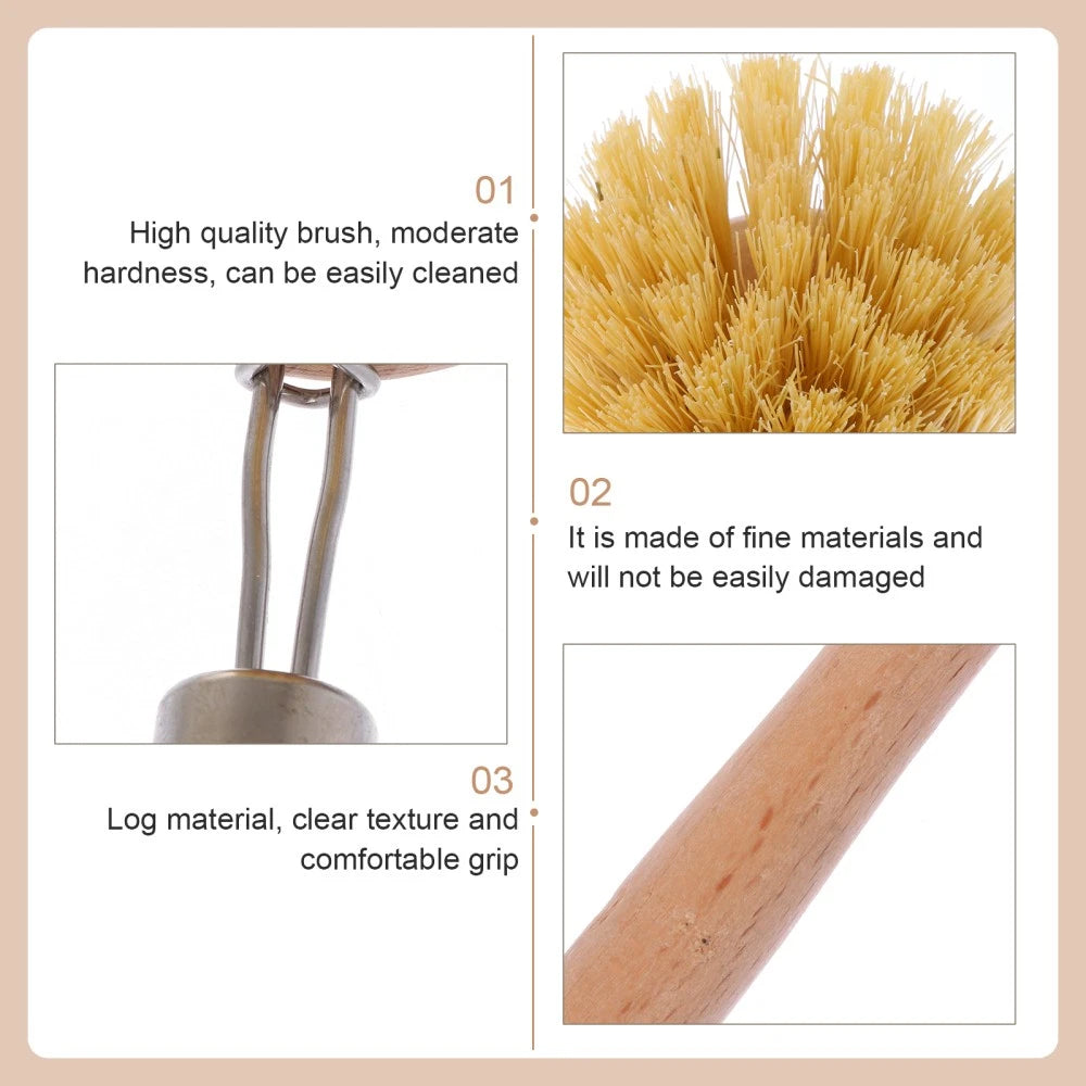 2 Pcs Cleaning Brush Long Handle Body Bathing Accessories