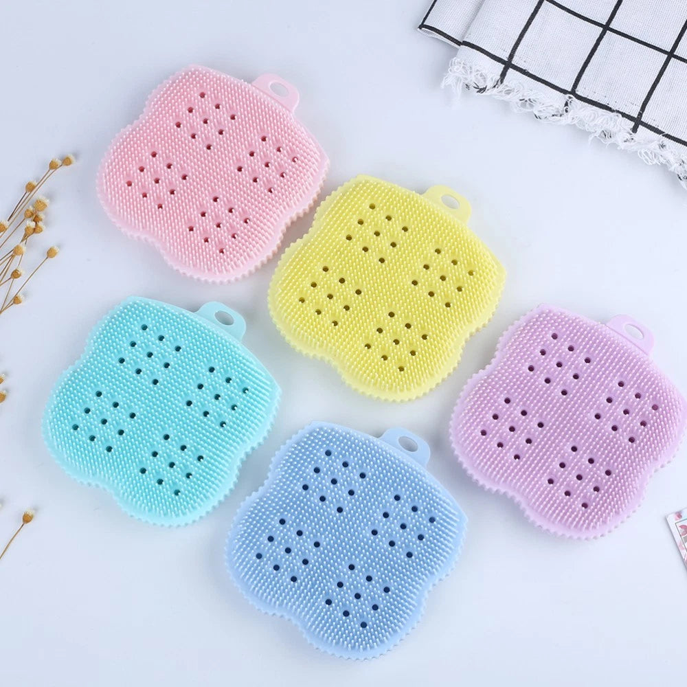 Baby Shower Cleaner Brush Body Brushes Silicone Bath Back Scrubber