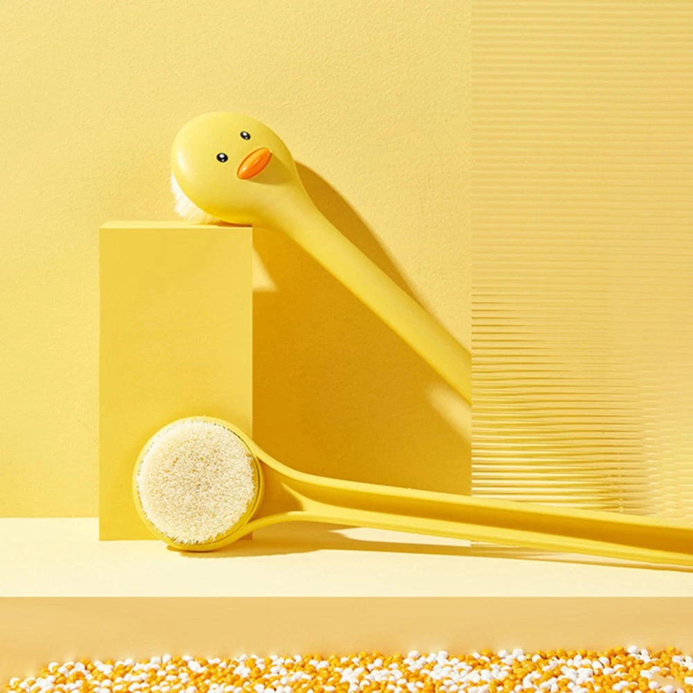 2 PCS Bath Brush Body Shower Scrubber Long Handle Wall-mounted Intelligent