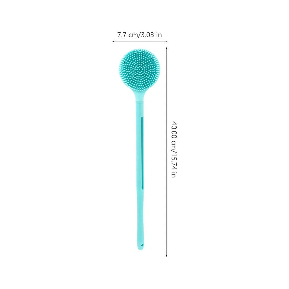 Silicone Body Scrubber Bath Body Brush with Long Handle Shower Brush