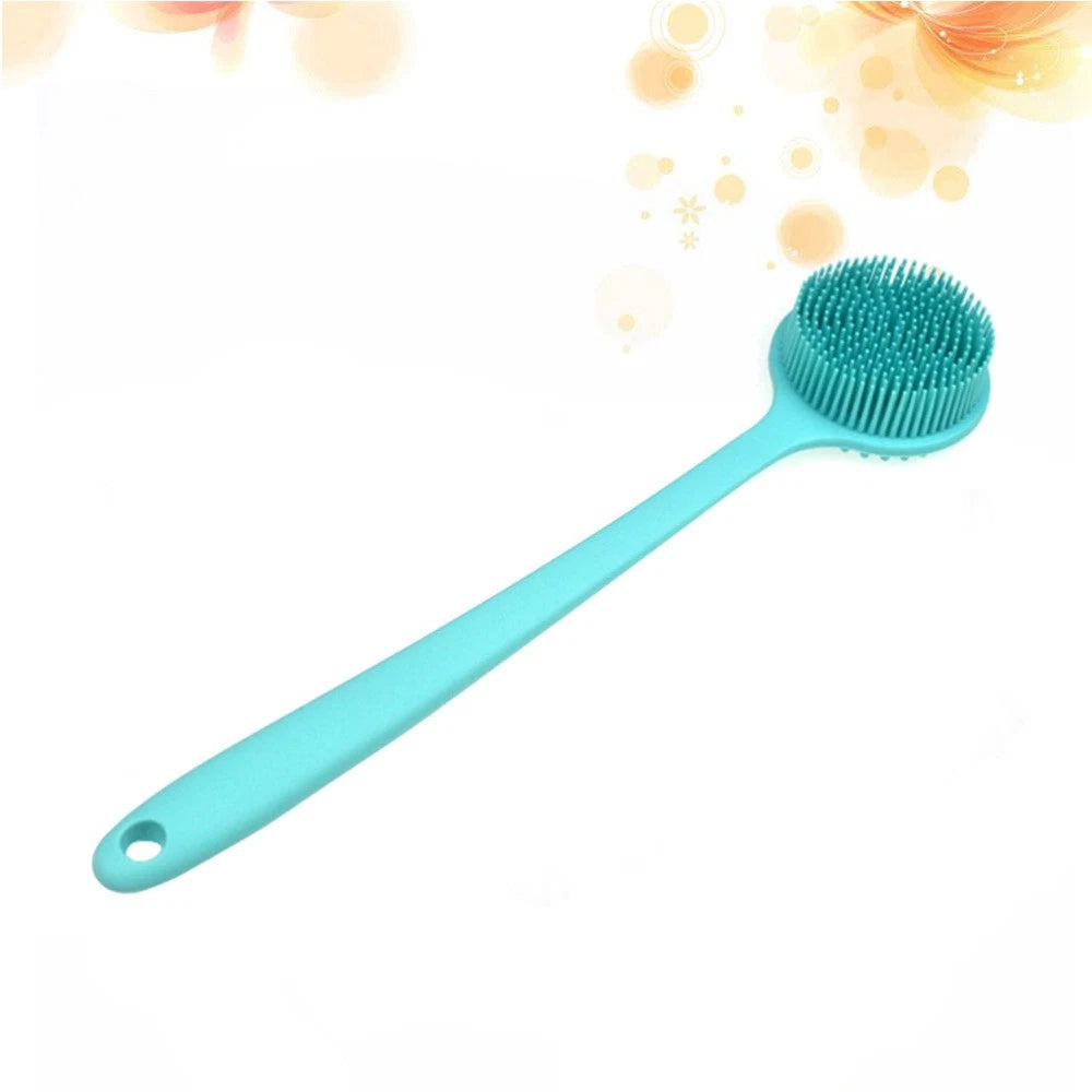 Silicone Bath Brush Back Exfoliator for Shower Exfoliating Scrub Long Handle