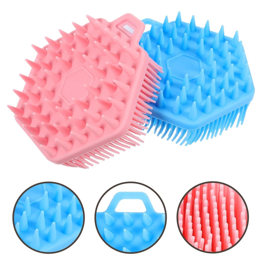 2 Pcs Bath Massage Brush Man Shower Exfoliator Exfoliating Scrubber