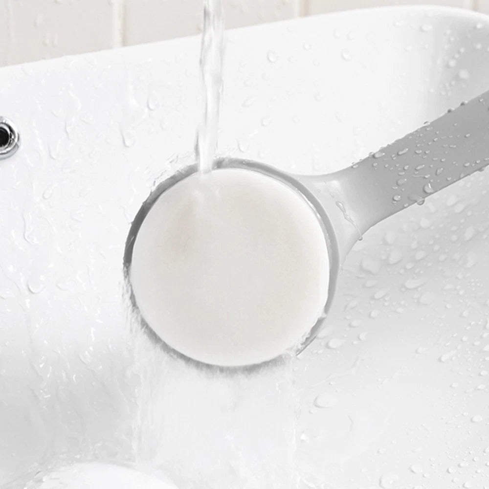 1Pc Sponge Bath Brush with Long Handle Durable Shower Brush Creative Bathing