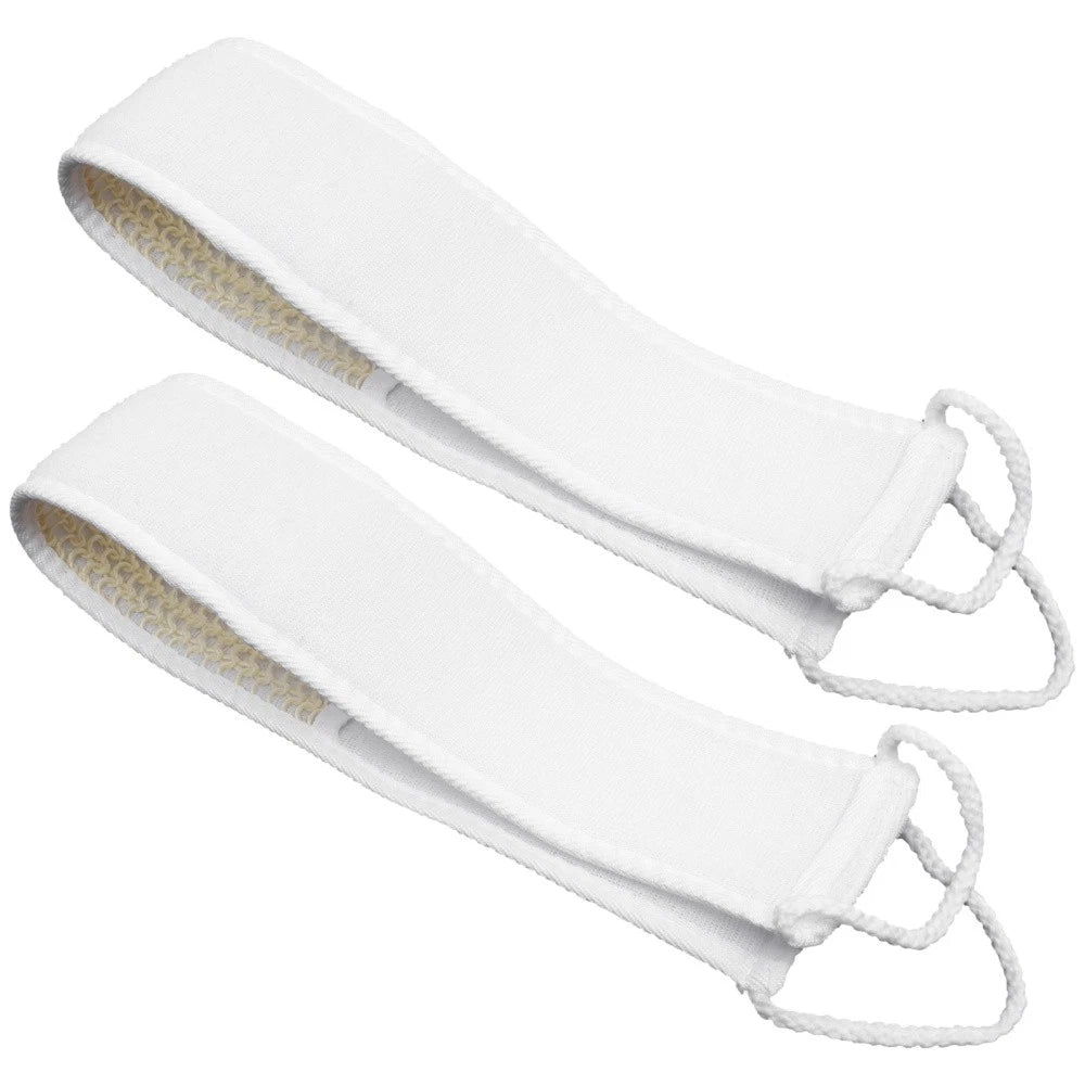 2Pcs Bath Body Brush Back Scrubber Strap Body Washer Shower Back Exfoliator