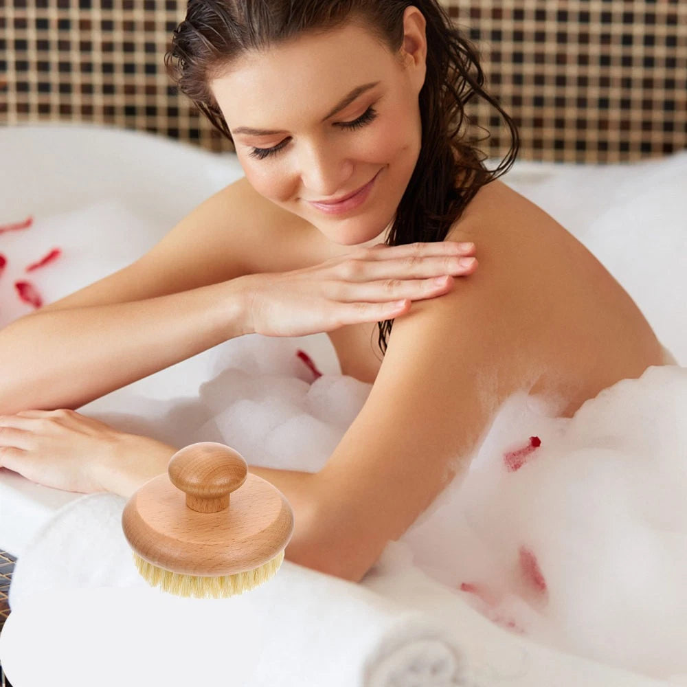Bath Scrubber Back Exfoliator for Shower Dry Body Brushes Bathing