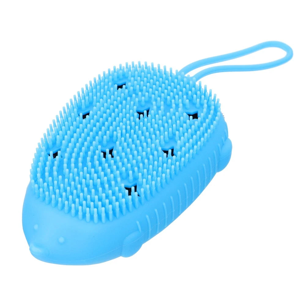 1Pc Silicone Bathing Brush Household Shower Brush Useful Body Bathing Scrubber