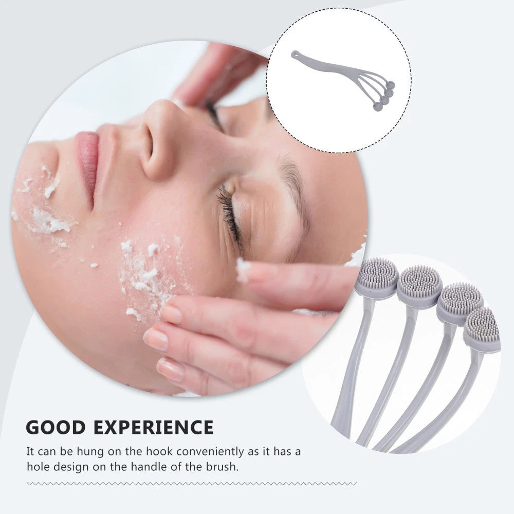 2 Pack Exfoliating Bath Brush Body Brushes for Shower Back Scrubber Men