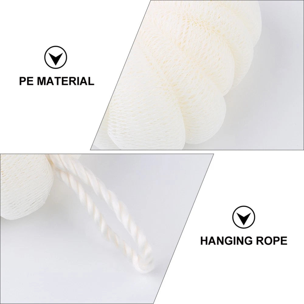 2 Pcs Petal Bath Ball Sponge Balls Shower Body Scrubber Baby Loofah Pad Pouf