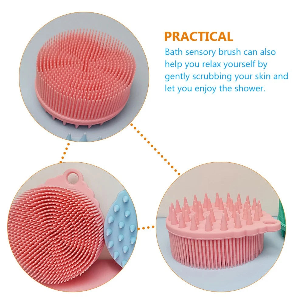 Bath Brush Silicone Body Shower Man Child Baby Brushes Soft Scrubber