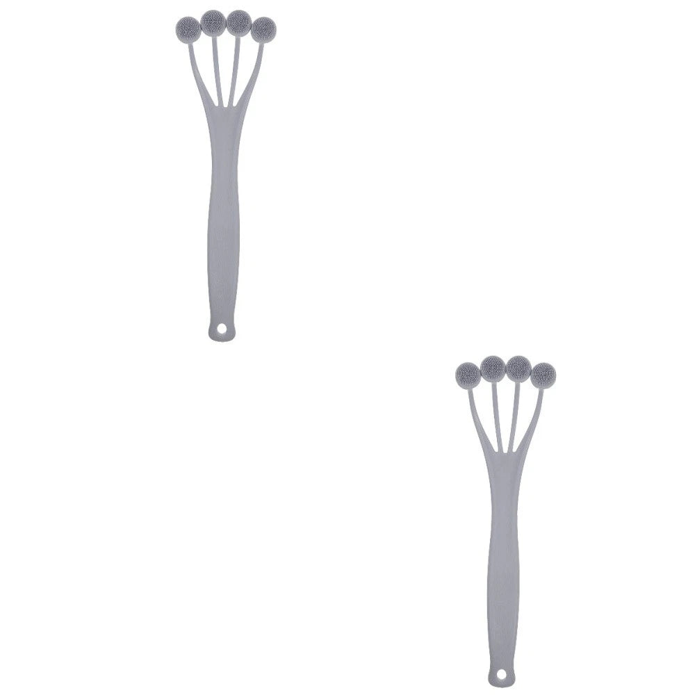 2 Pack Exfoliating Bath Brush Body Brushes for Shower Back Scrubber Men